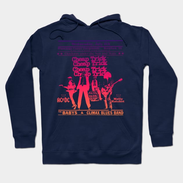 Cheap Trick Hoodie by HAPPY TRIP PRESS